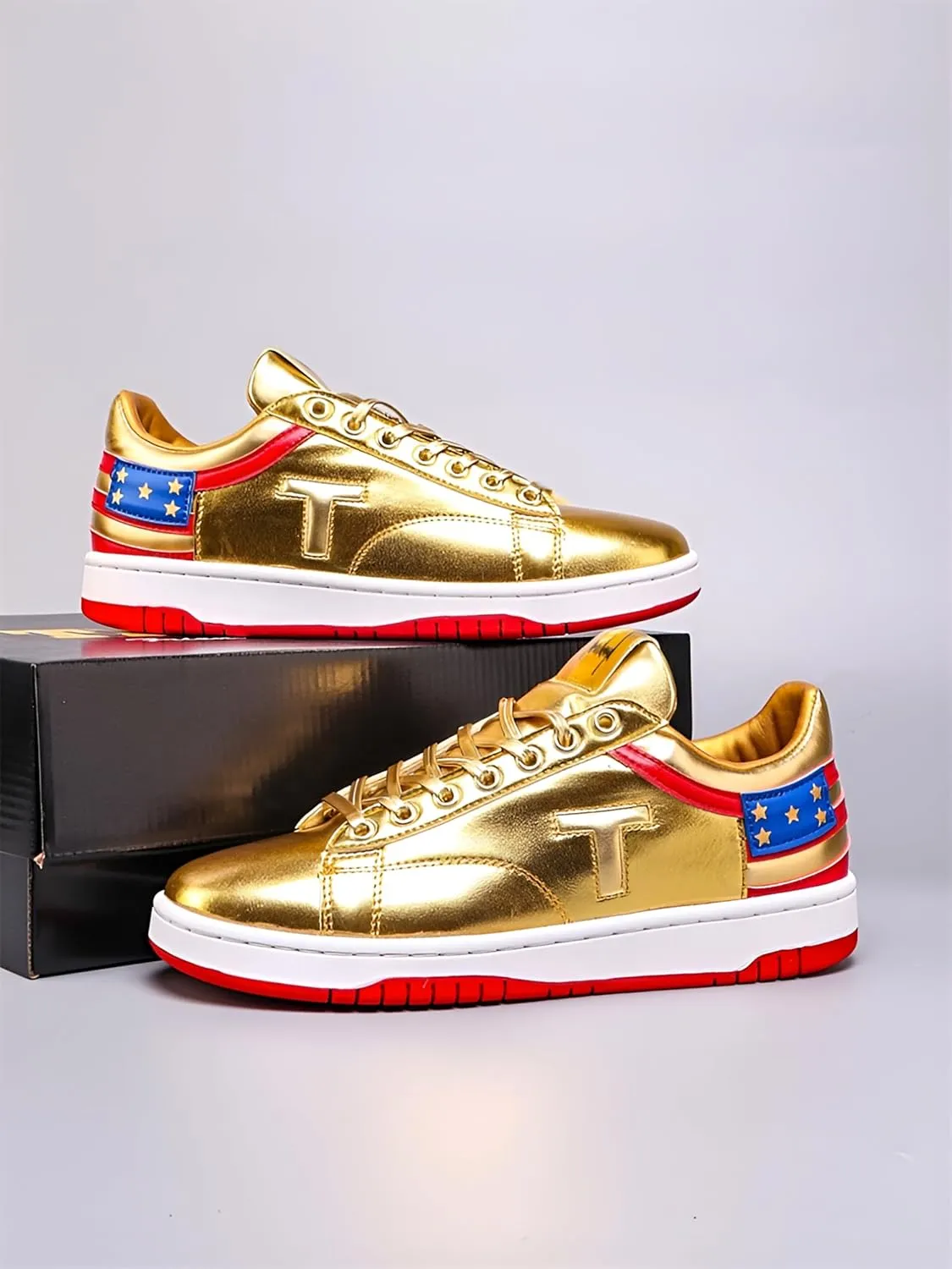2025 Gold T Sneakers Shoes for Men Women Youth Sneakers Men Never Surrender Shoes High Top Fashion Sneakers