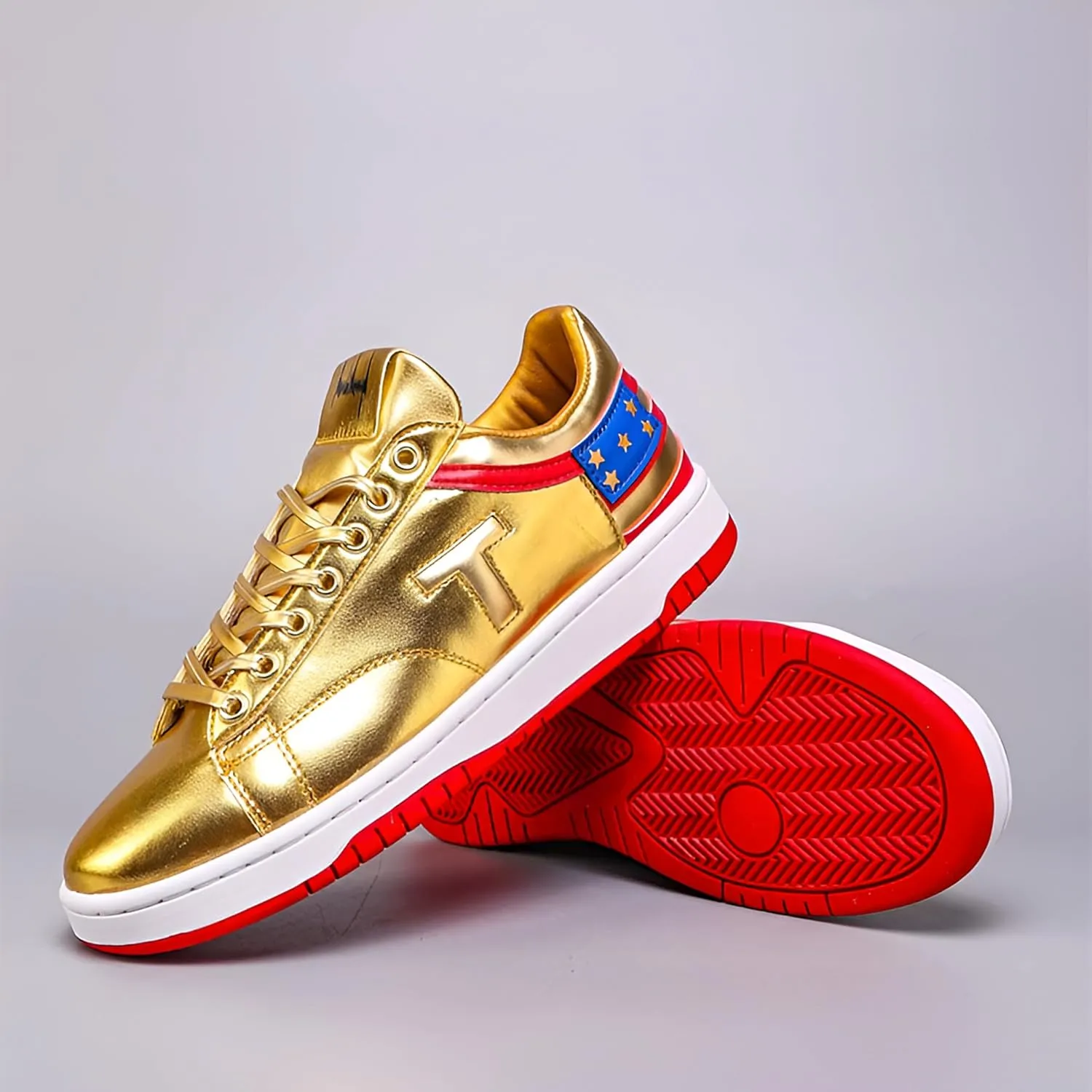 2025 Gold T Sneakers Shoes for Men Women Youth Sneakers Men Never Surrender Shoes High Top Fashion Sneakers