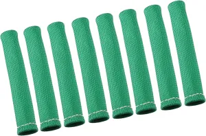 8 Pcs High Heat Shield Engine Spark Plug Wire Boots Protector Sleeve Cover for Car Green Auto Accessories