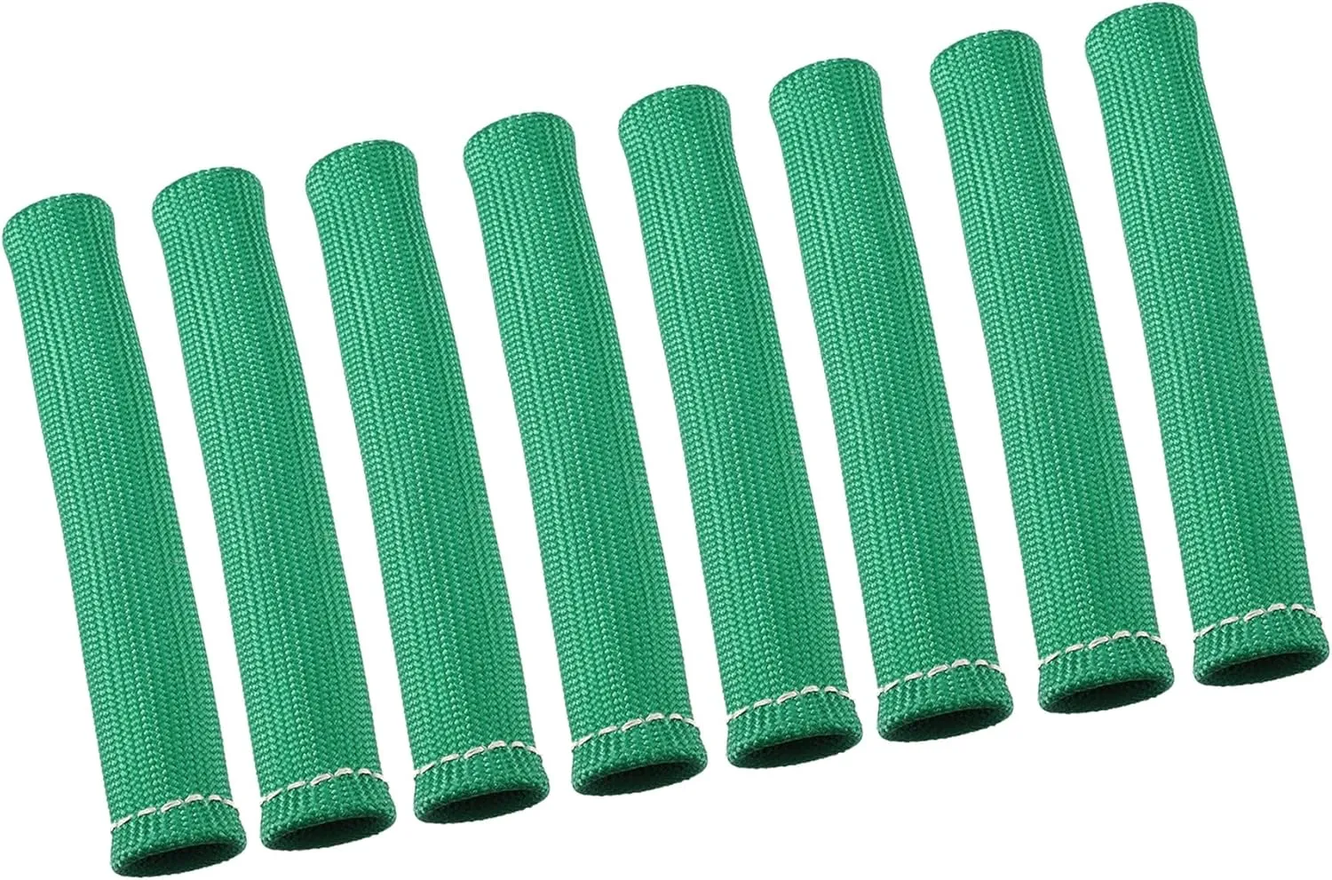 8 Pcs High Heat Shield Engine Spark Plug Wire Boots Protector Sleeve Cover for Car Green Auto Accessories