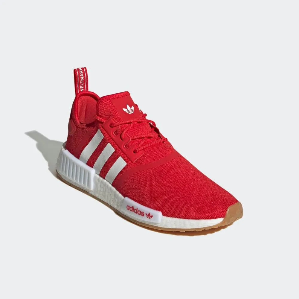 adidas Mens NMD R1 Lace Up Sneakers Shoes Casual - Red