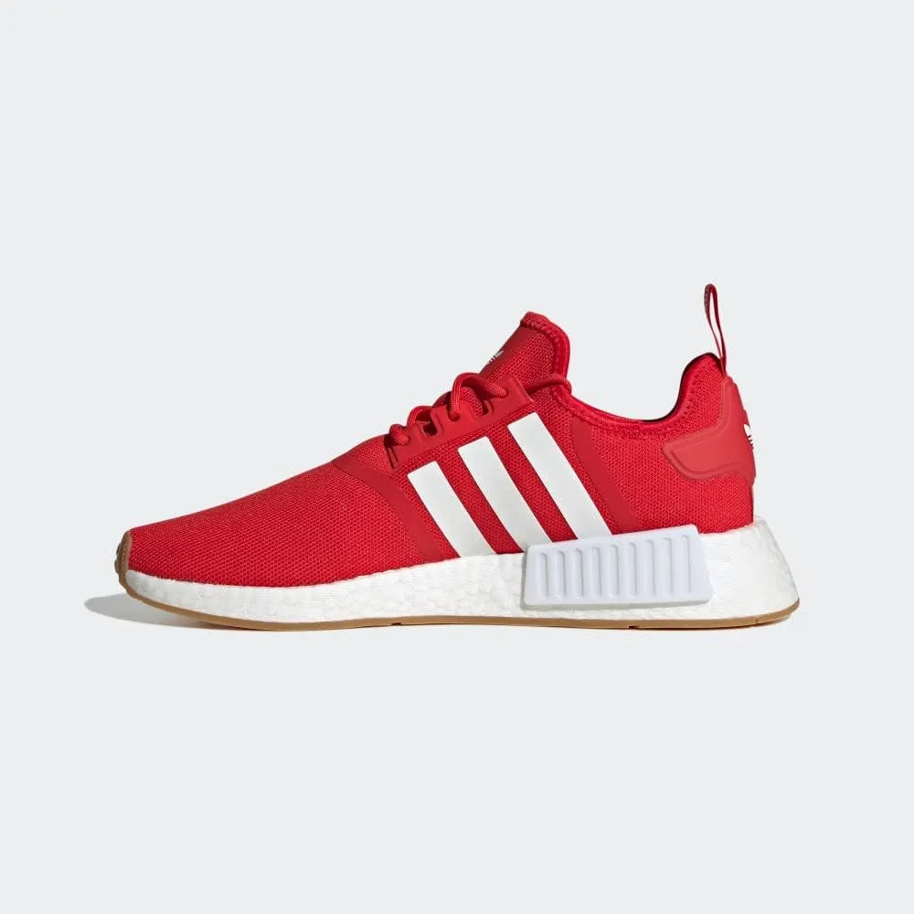 adidas Mens NMD R1 Lace Up Sneakers Shoes Casual - Red