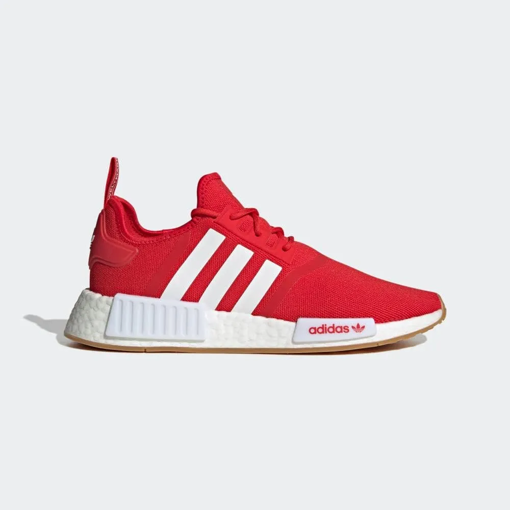 adidas Mens NMD R1 Lace Up Sneakers Shoes Casual - Red