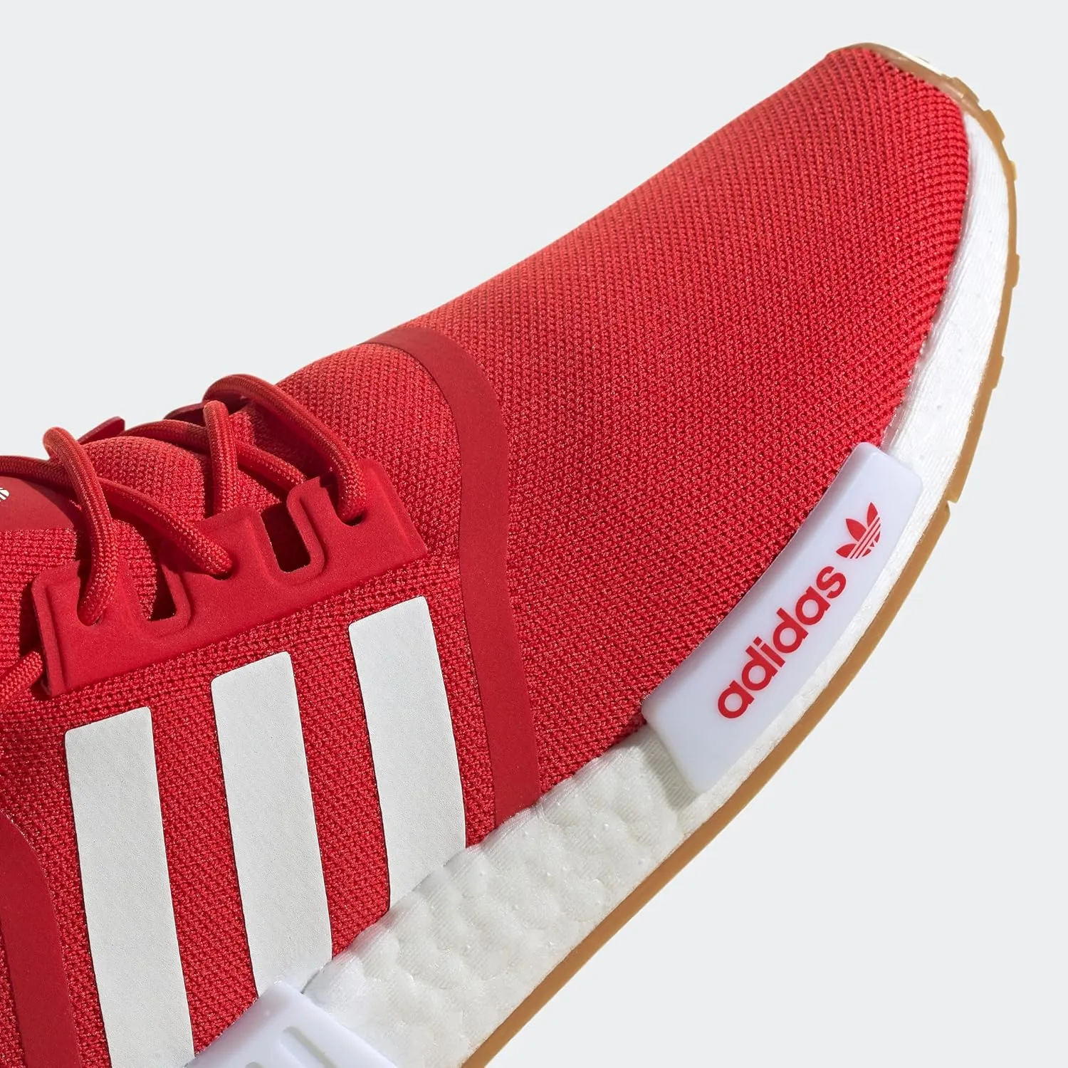 adidas Mens NMD R1 Lace Up Sneakers Shoes Casual - Red