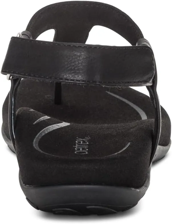 Aetrex Women's Marni Orthopedic Adjustable Slingback Thong Sandals - Arch Support T-Strap Sandals