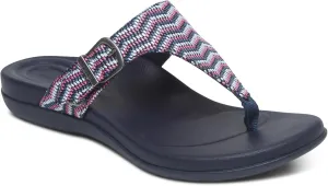 Aetrex Women's Rita Orthopedic Adjustable Thong Sandals For Women - Arch Support and Lightweight