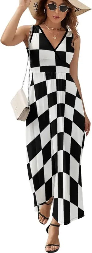AMRANDOM Summer Long Dresses for Women Casual Beach Cover Ups Sundress