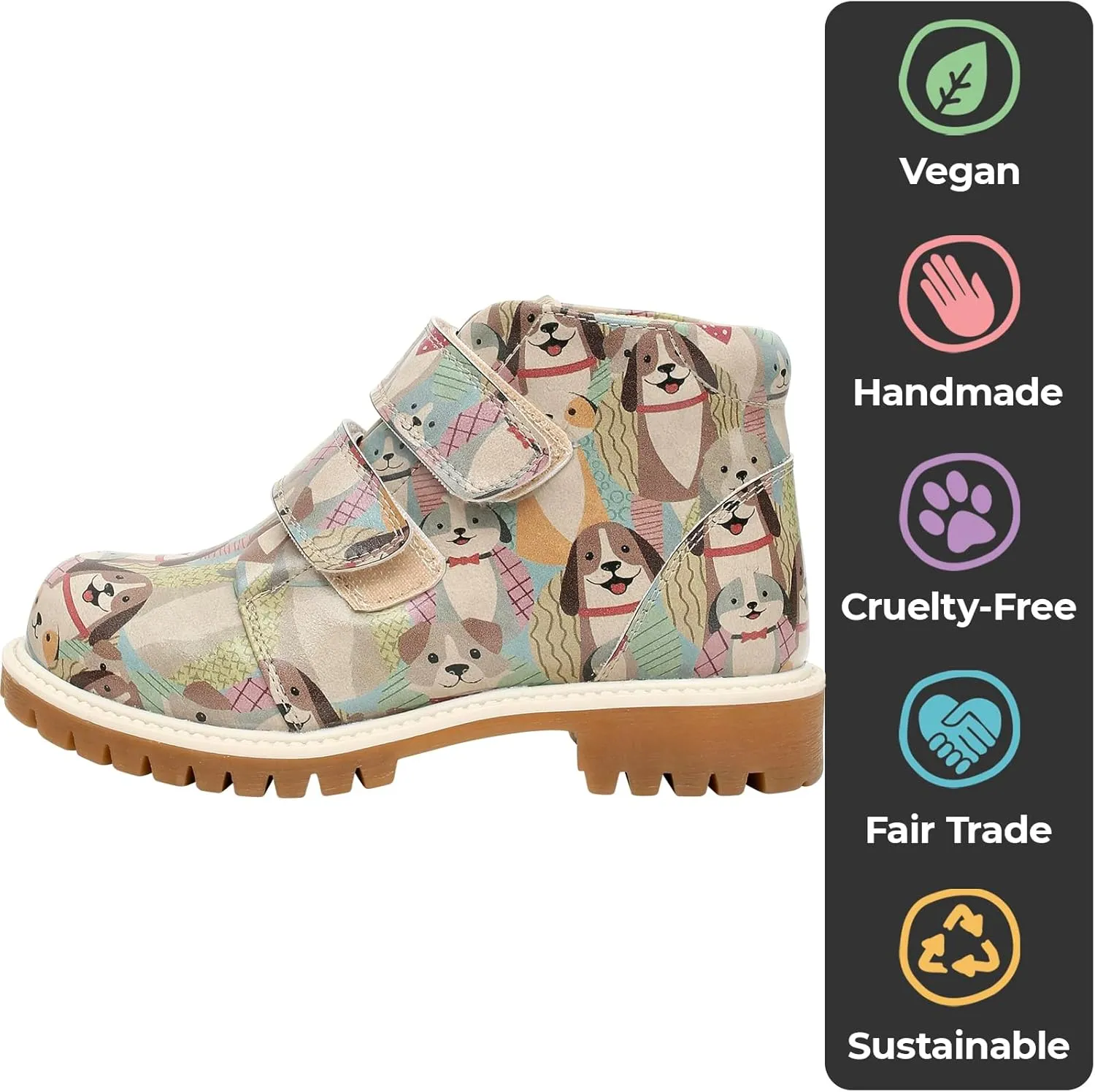 Ankle Boots for Kids - Vegan Leather and Unique Design Winter Boots for Kids
