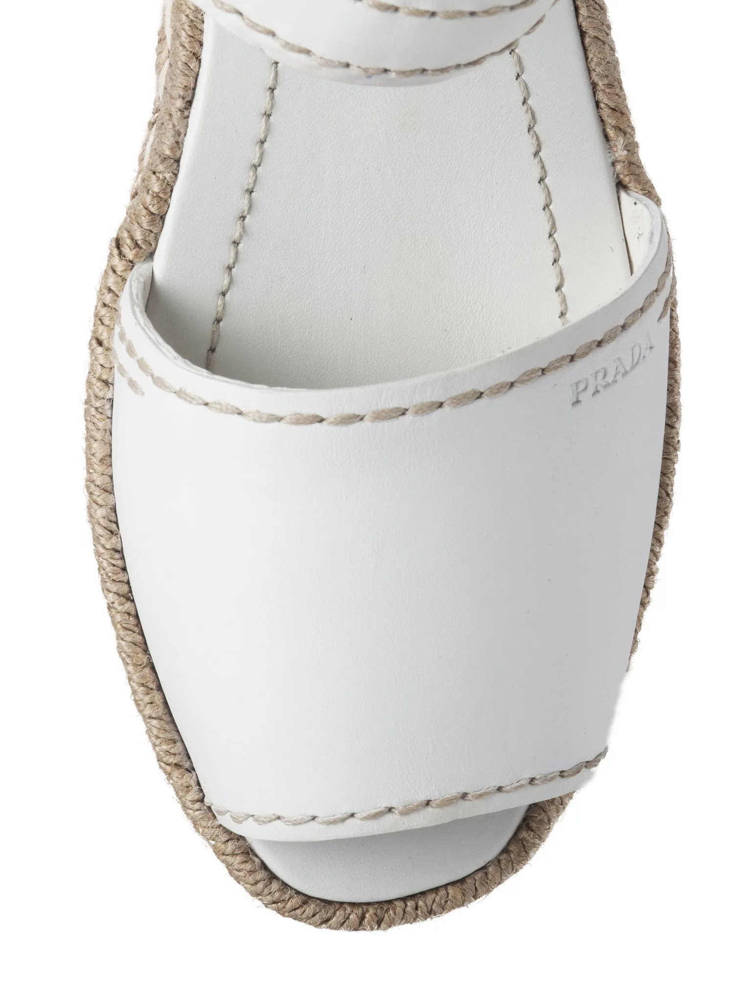 Ankle-Strap Espadrilles - White