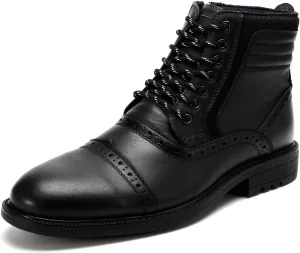 Arkbird Mens Chelsea Boots, Stylish and Comfort Leather Chukka Ankle Boots with Zipper