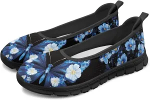 Art Pattern Travel Shoes for Women Slip On Casual Flying Mesh Loafers Lightweight Comfort Outdoor Fashion Sneaker for Ladies US Size 6-11