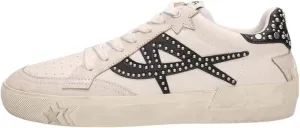 ASH Women's Moonlight Studs Sneakers, Vintage-Inspired Distressed Leather with Bold Starry Logo