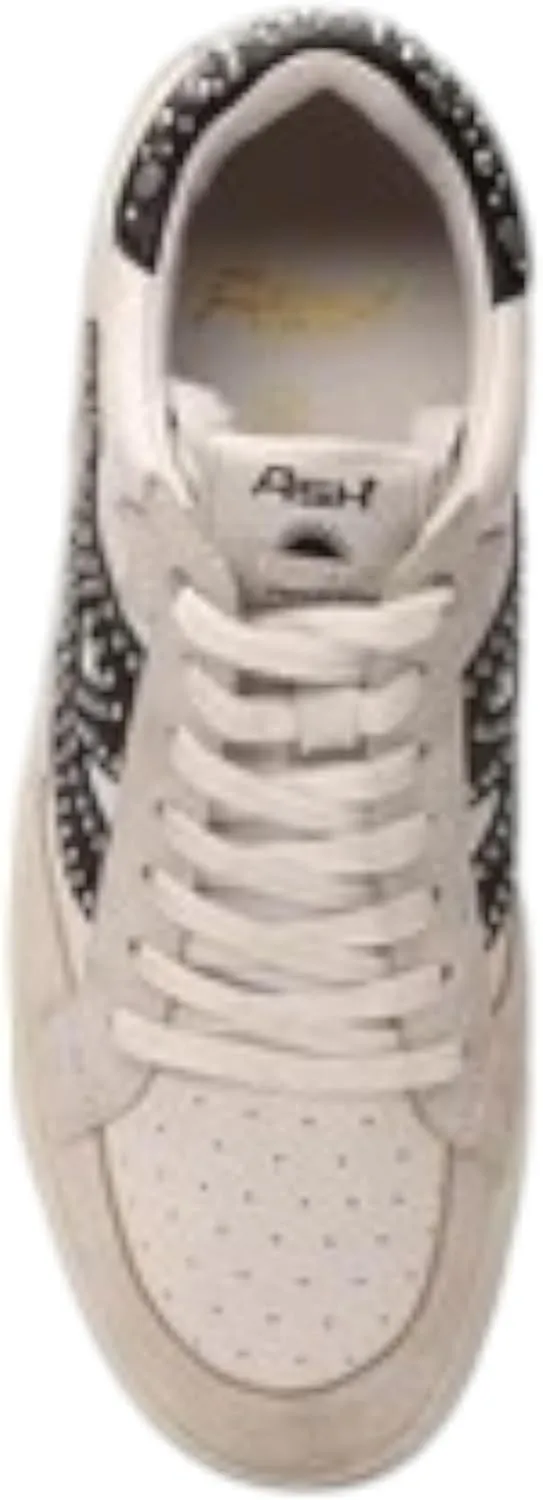 ASH Women's Moonlight Studs Sneakers, Vintage-Inspired Distressed Leather with Bold Starry Logo