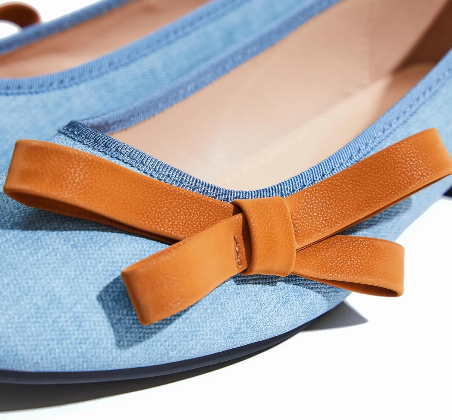 Ballet Flats for Women;Round Toe Mary Jane;Soft Leather Geometric Patterns Dressy Flats;Bowknot Slip on Women Shoes