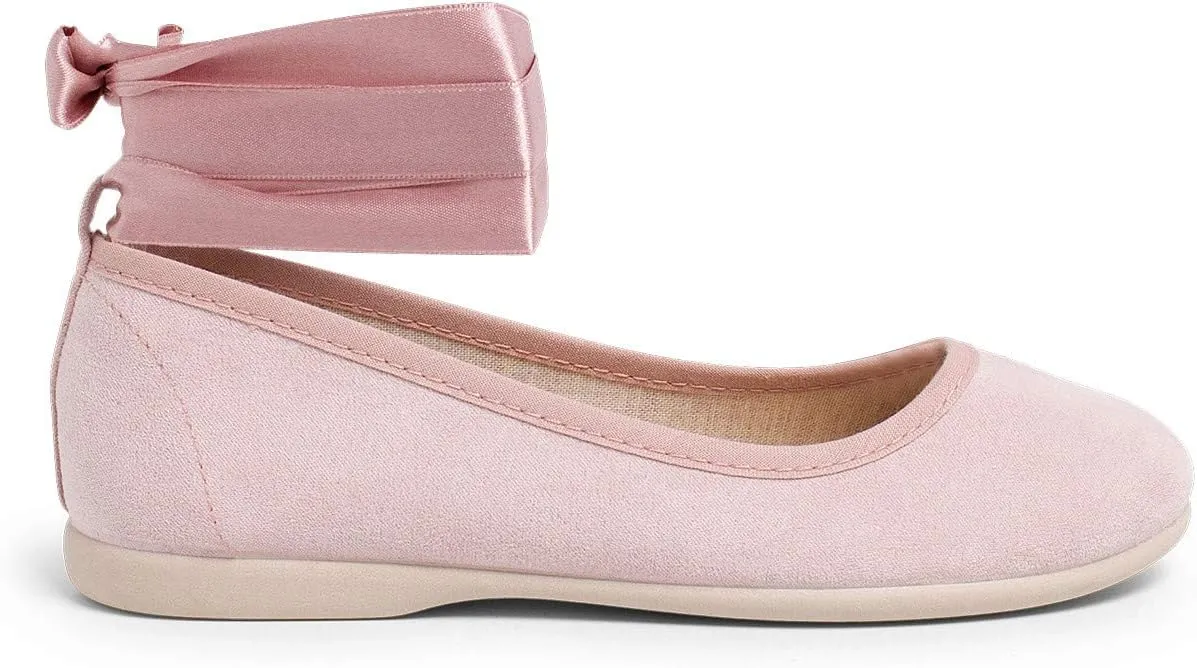 Ballet Pumps Satin Bow Anklet Strap
