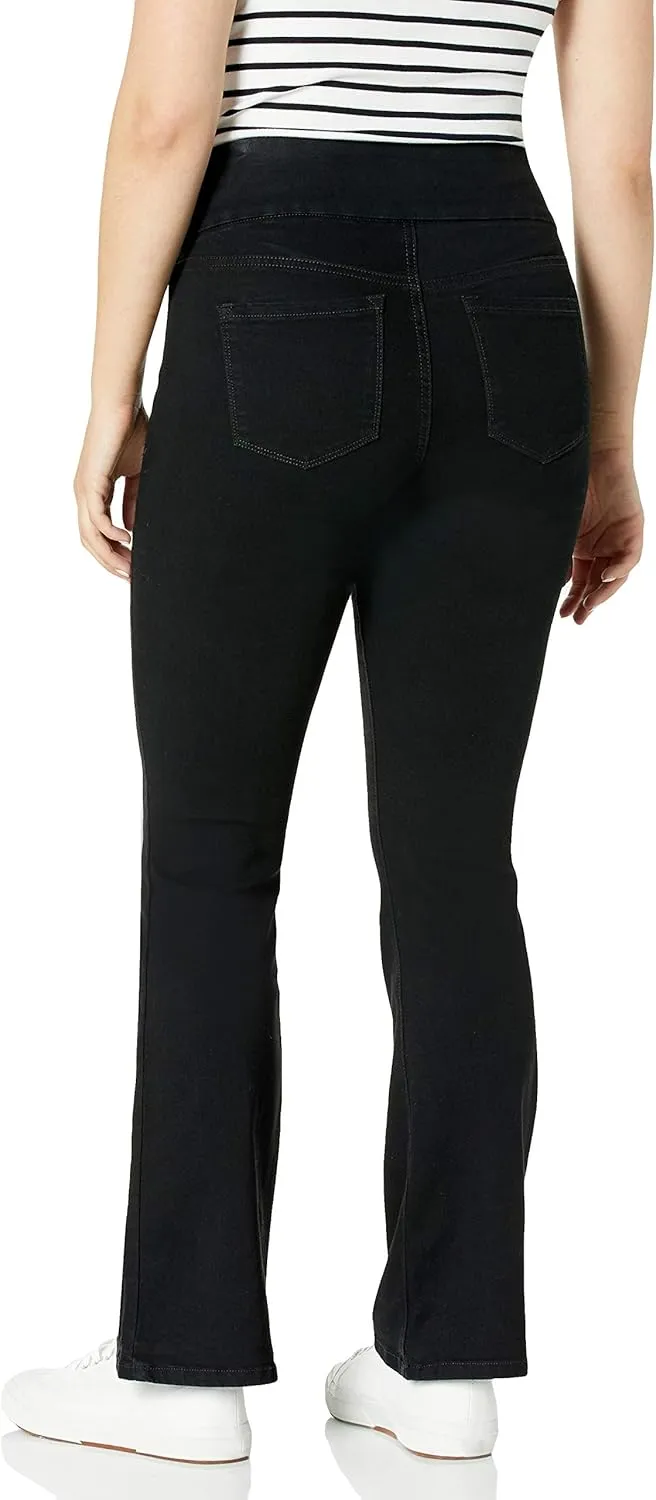 Bandolino Women's Theadora Tummy Toner Pull on Flare Leg Jean