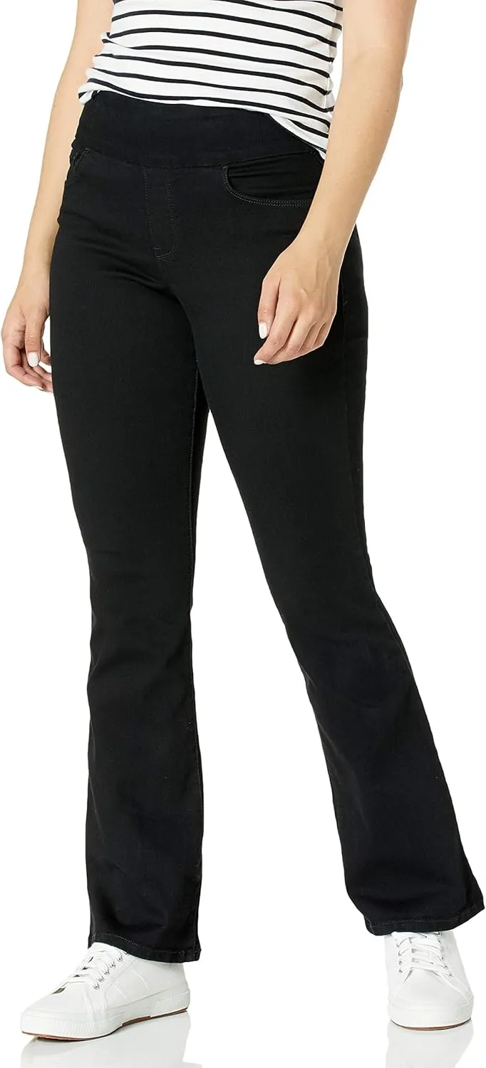 Bandolino Women's Theadora Tummy Toner Pull on Flare Leg Jean