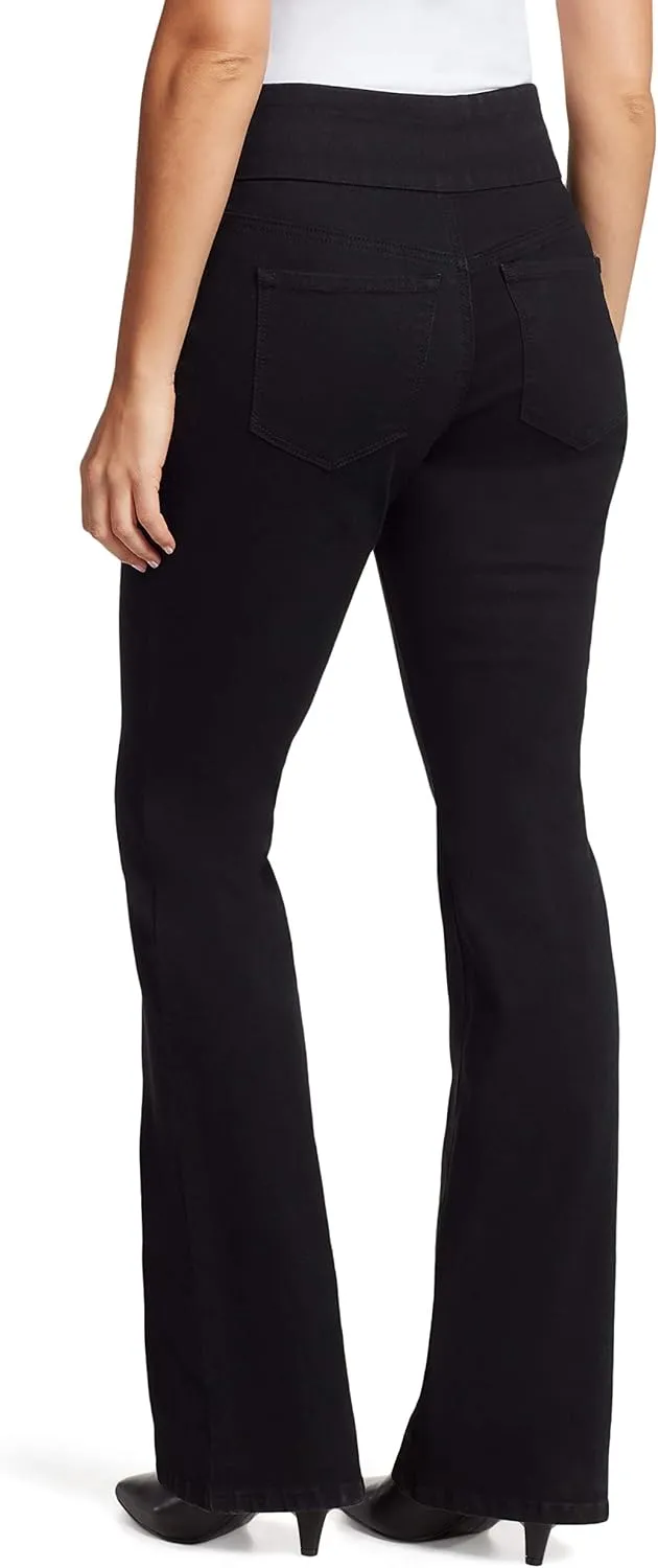 Bandolino Women's Theadora Tummy Toner Pull on Flare Leg Jean