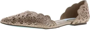 Betsey Blue Johnson Women's SB-Lucy, Blush Satin, 7.5 M US