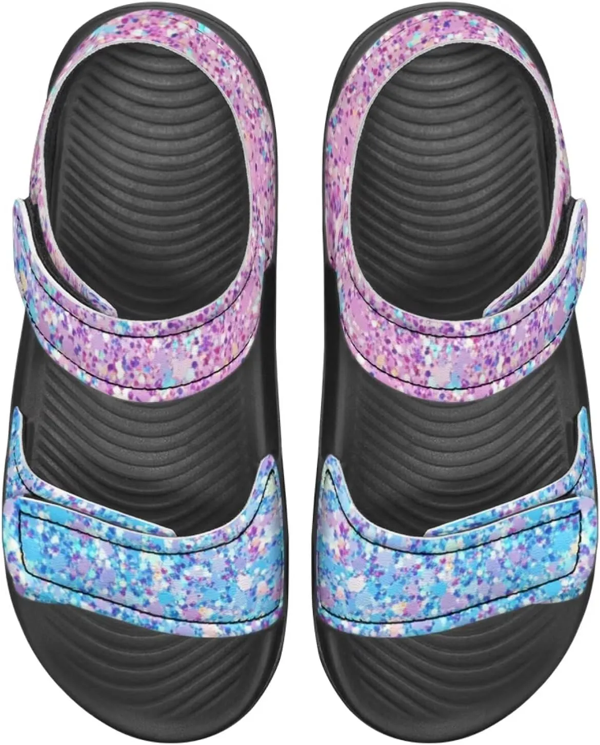 Bling Bling Sandals for Kids Girls US 5 Fashion Summer Dress Shoes Princess Beach Water Shoes Adjustable Outdoor Sport Hiking Sandals