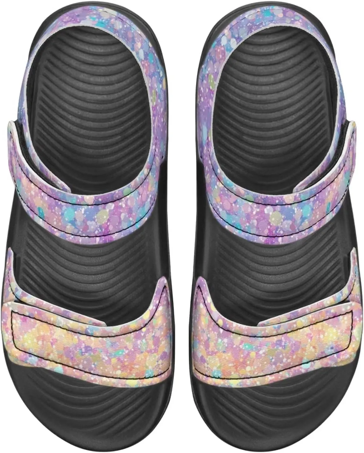 Bling Bling Sandals for Kids Girls US 5 Fashion Summer Dress Shoes Princess Beach Water Shoes Adjustable Outdoor Sport Hiking Sandals