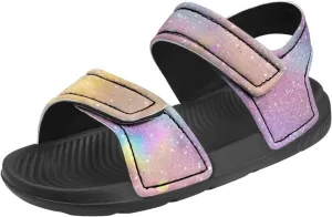 Bling Bling Sandals for Kids Girls US 5 Fashion Summer Dress Shoes Princess Beach Water Shoes Adjustable Outdoor Sport Hiking Sandals