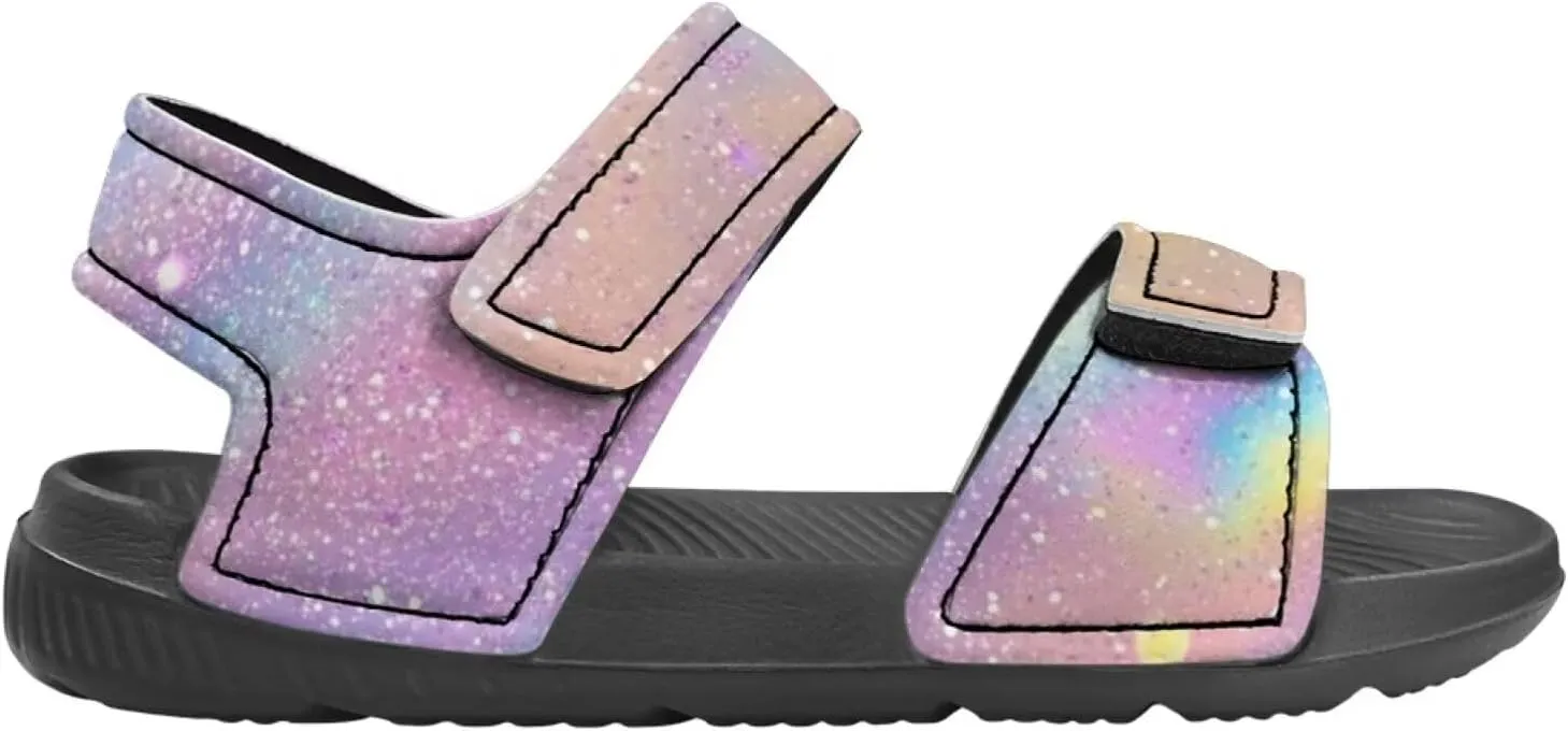 Bling Bling Sandals for Kids Girls US 5 Fashion Summer Dress Shoes Princess Beach Water Shoes Adjustable Outdoor Sport Hiking Sandals