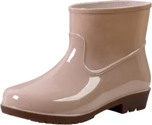 BORAMAX Tall rain Boots for Women and Waterproof Garden Shoes, Anti-Slipping Rainboots for Ladies Stylish Light Car Wash Footwear for Lawn Care, Gardening