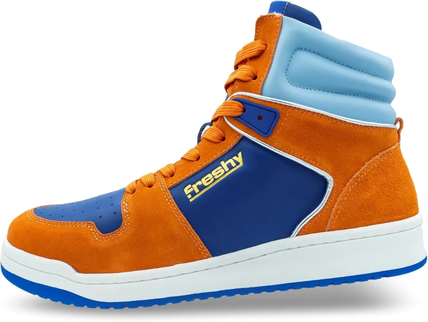 Bounce, High Top Sneakers for Women and Men. Memory Foam Insole, Retro Inspired Basketball Shoes. 80s Fashion Trainers