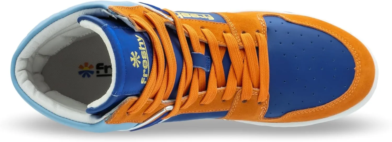 Bounce, High Top Sneakers for Women and Men. Memory Foam Insole, Retro Inspired Basketball Shoes. 80s Fashion Trainers