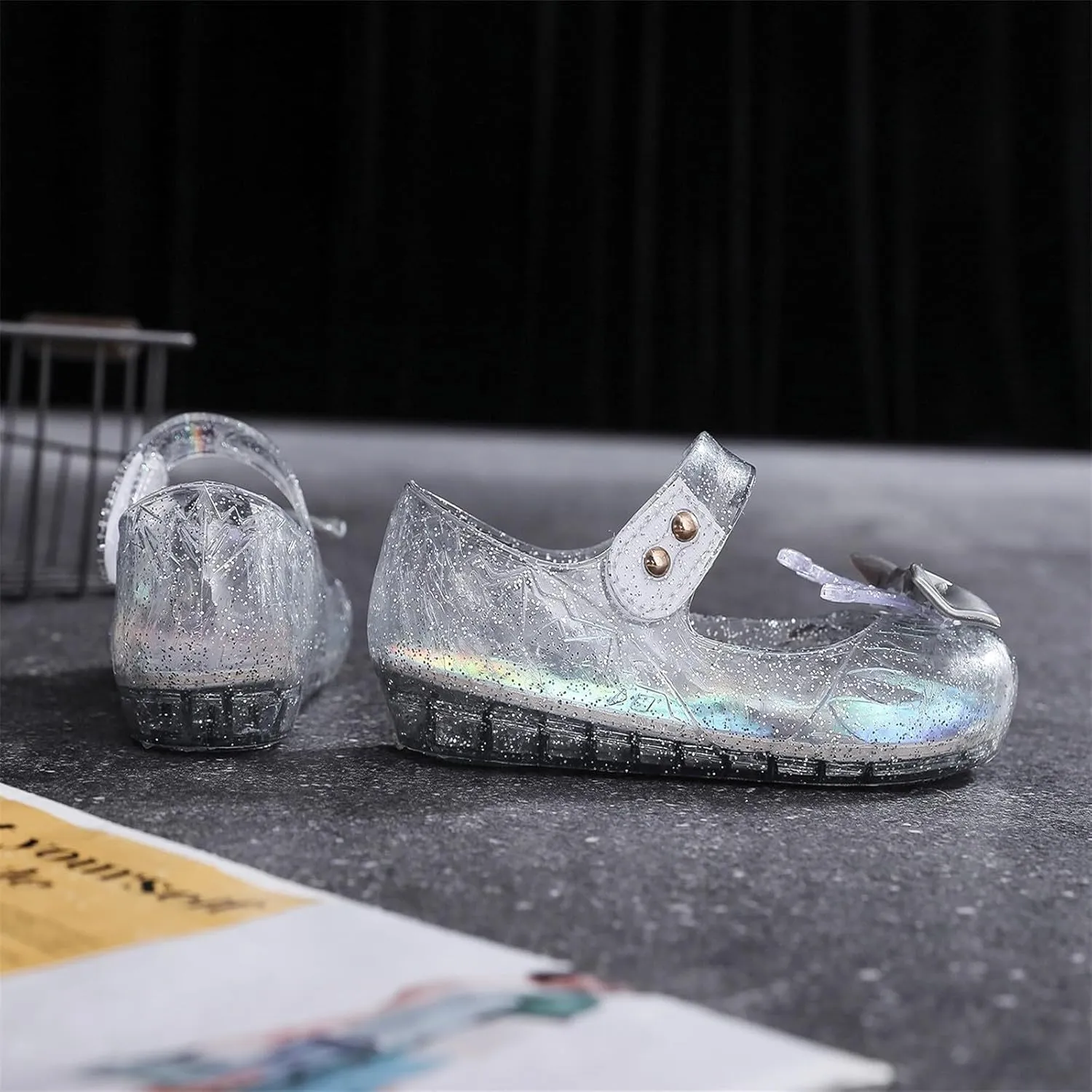 Boys Girls Sandals Shoes Girls Sandals Jelly Mary Jane Dance Party Cosplay Shoes For Kids Toddler Double Adjustable Boys