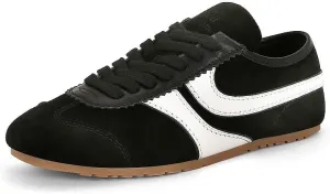 Breathable Y2K Contrast Color Stylish Lace Up Sneakers Lightweight Casual Athletic Shoes for Walking Running Travel and Everyday Streetwear