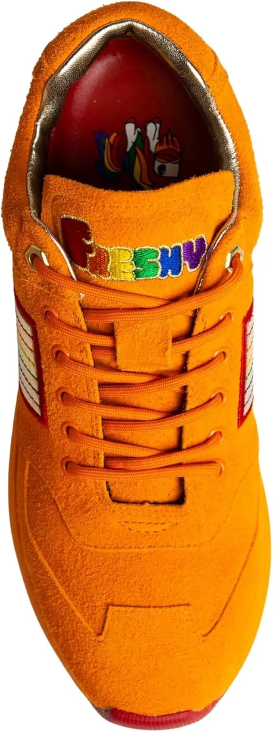 Brites, Fashion Sneakers. Mens and Womens Comfortable Trendy Sneakers with Climate-Control Insole and Rainbow Design