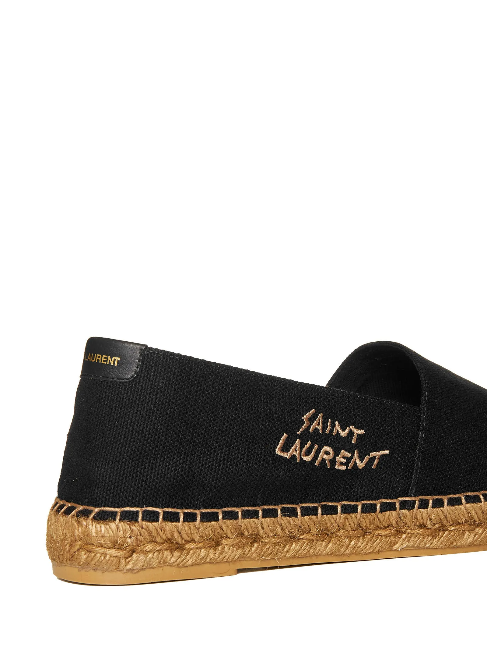 Canvas espadrilles with Saint Laurent embroidery