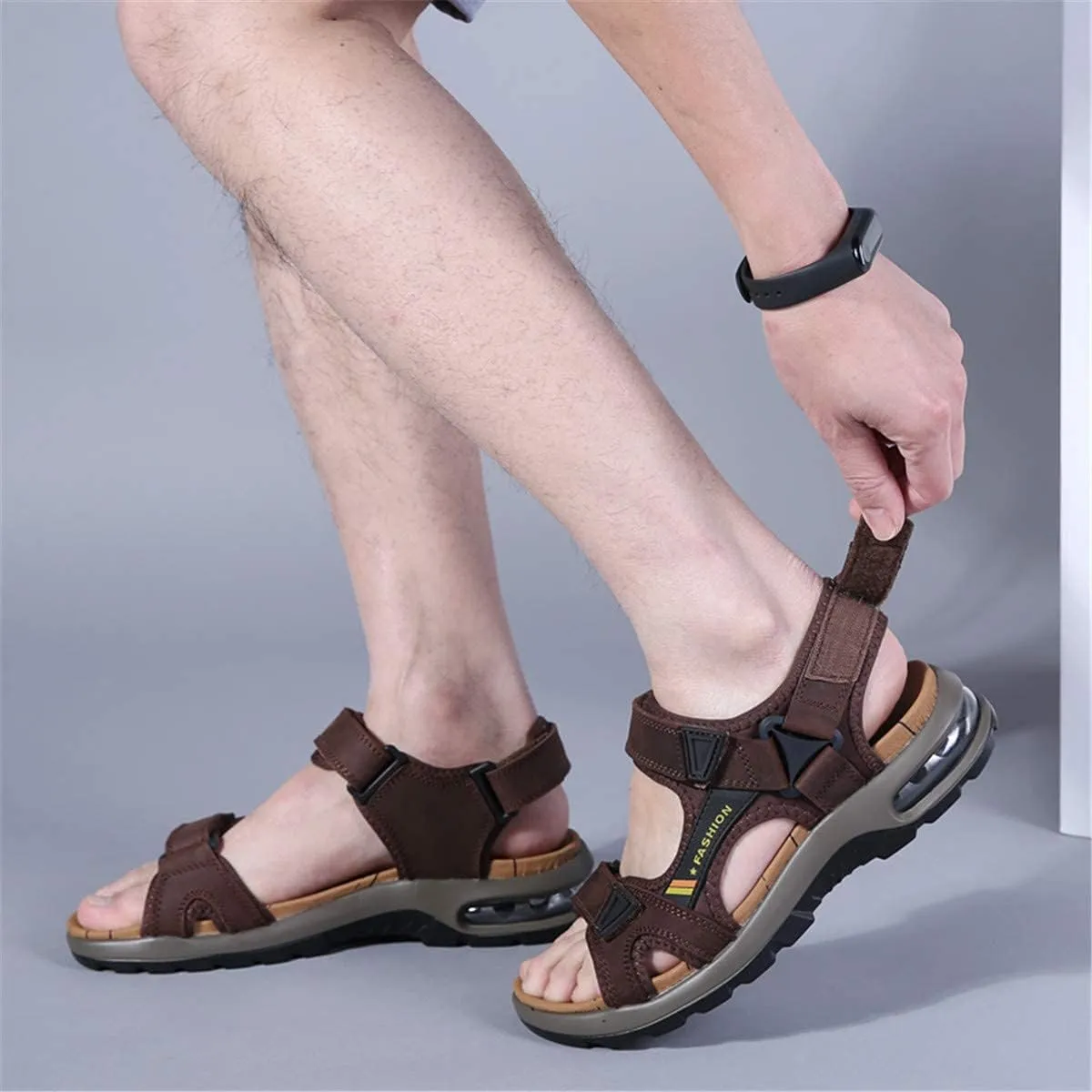 ChicWind Mens Sport Sandals Air Cushion Ankle Strap Outdoor Beach Hiking Sandals