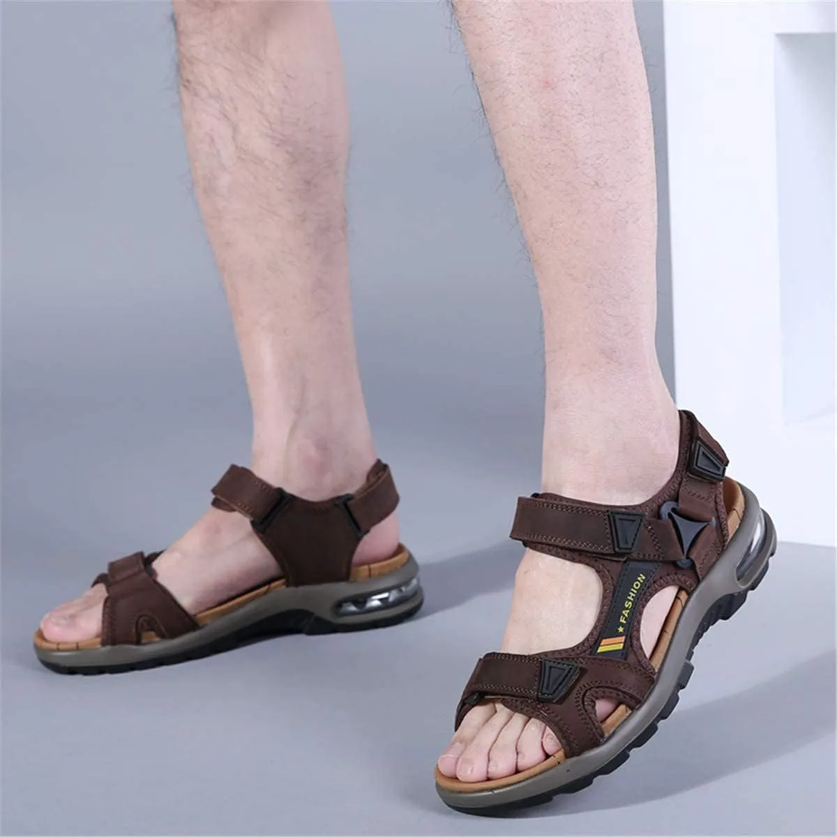 ChicWind Mens Sport Sandals Air Cushion Ankle Strap Outdoor Beach Hiking Sandals