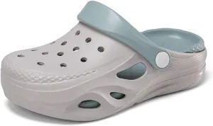Childrens Summer Garden Clog Comfortable Support Lightweight Non Slip Slippers Grey28/29
