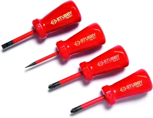C.K T48349 Jeu de Tournevis Stubby Vde Slim, Rouge