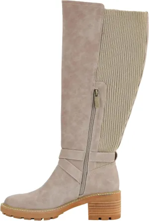 Corkys Footwear High There Wide-Calf Friendly 2.75-Inch Heeled Boots Memory Foam Insoles, Quarter Zip Closure, Stylish Winter Essential