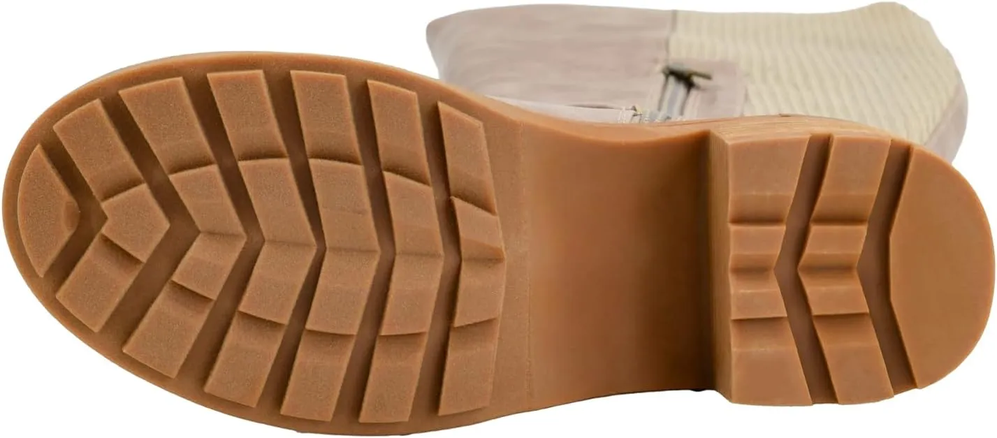 Corkys Footwear High There Wide-Calf Friendly 2.75-Inch Heeled Boots Memory Foam Insoles, Quarter Zip Closure, Stylish Winter Essential