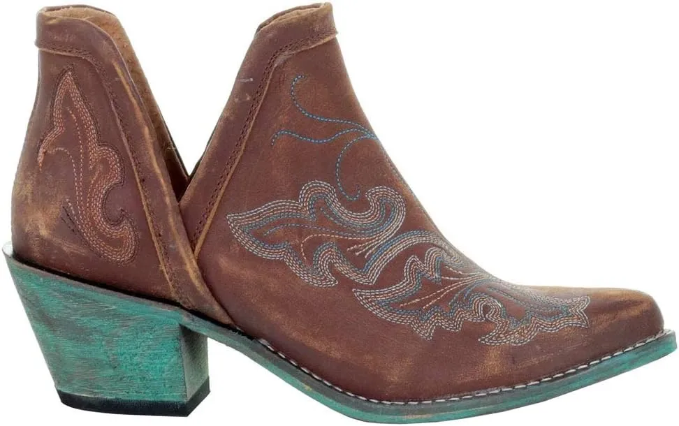 Corral Boots Women's Q0099 Leather Embroidery Snip Toe Western Casual Cowgirl Shoes