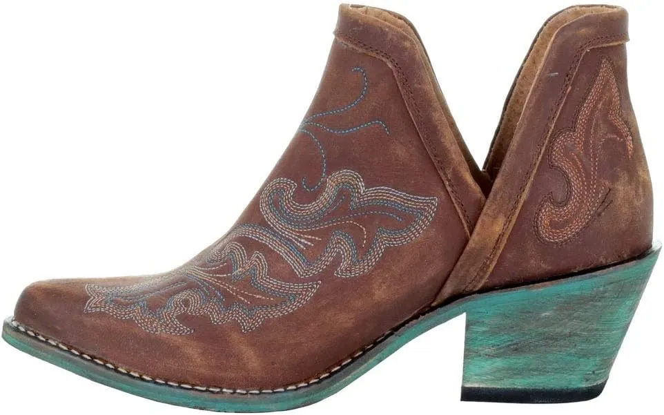 Corral Boots Women's Q0099 Leather Embroidery Snip Toe Western Casual Cowgirl Shoes