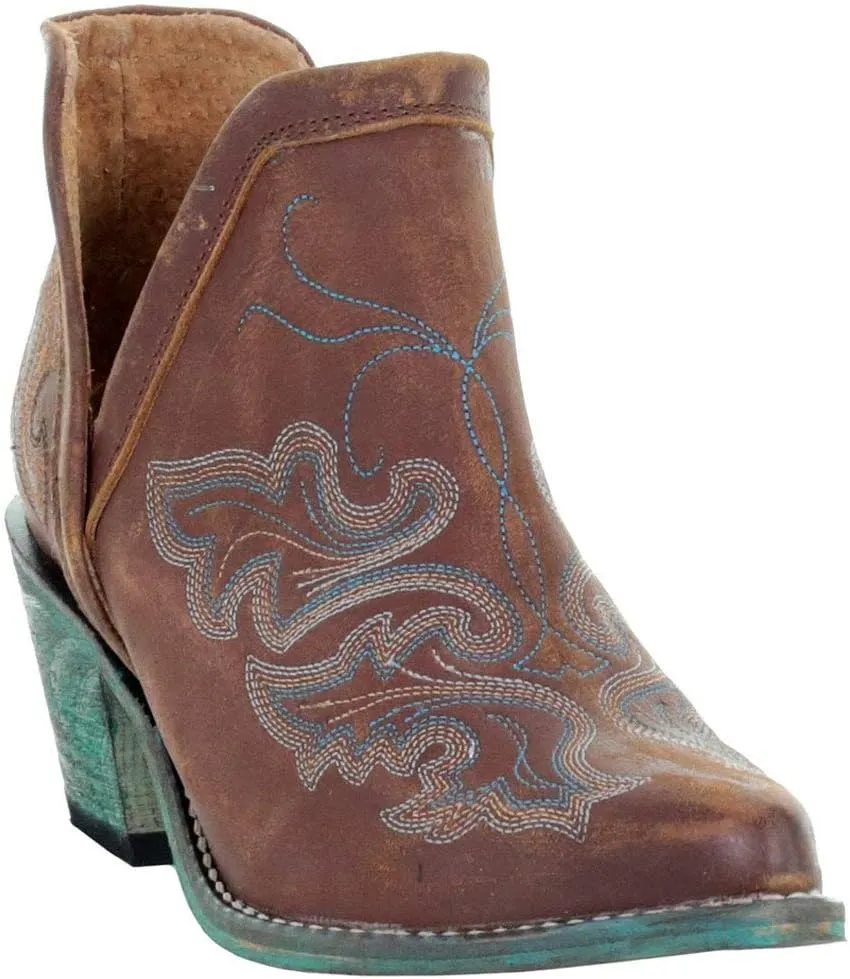 Corral Boots Women's Q0099 Leather Embroidery Snip Toe Western Casual Cowgirl Shoes