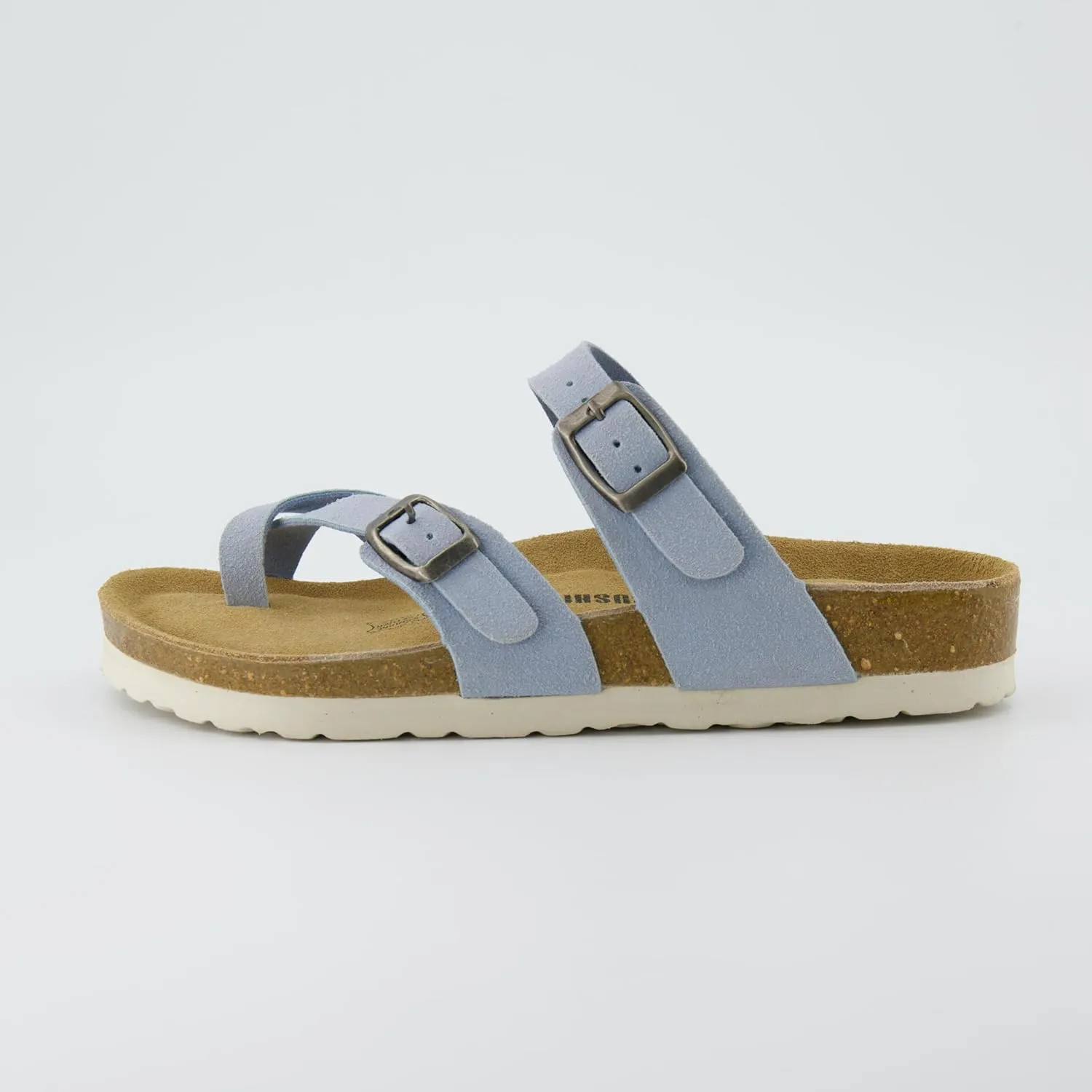 CUSHIONAIRE Women's Luna Cork Footbed Sandal With  Comfort