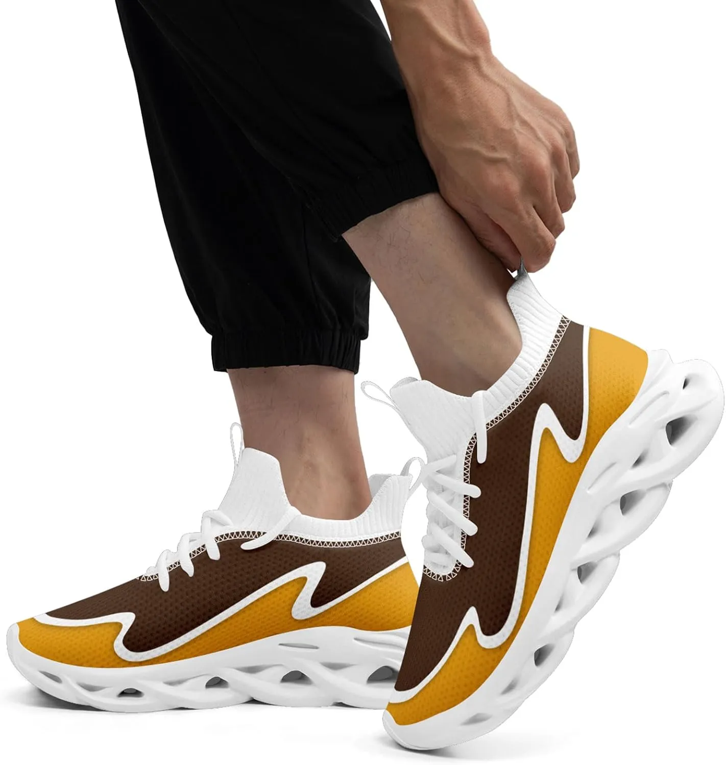Custom Running Shoes Baseball Shoes Athletic Sneakers Breathable Workout Gym Slip-on Shoes Personalized Name Fan Gift
