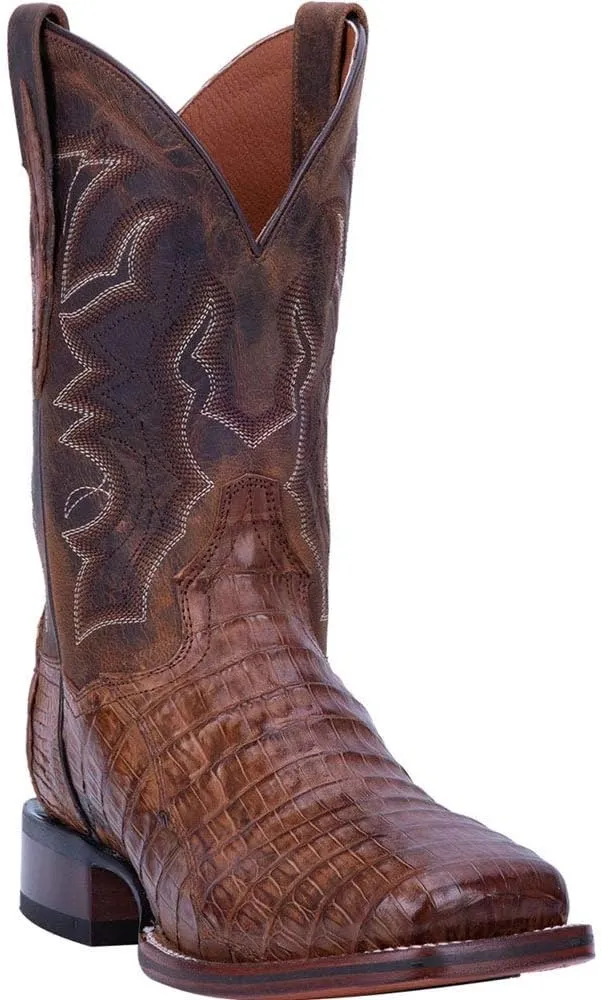 Dan Post Kingsly Caiman Mens Square Toe Western Boots DP4807