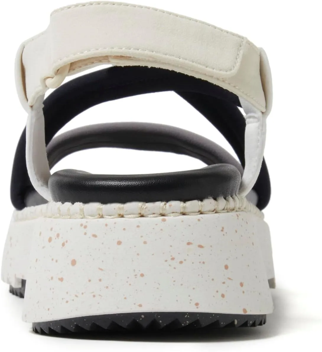 Dearfoams Women's Daylen Comfortable Adjustable Strap Platform Sandal