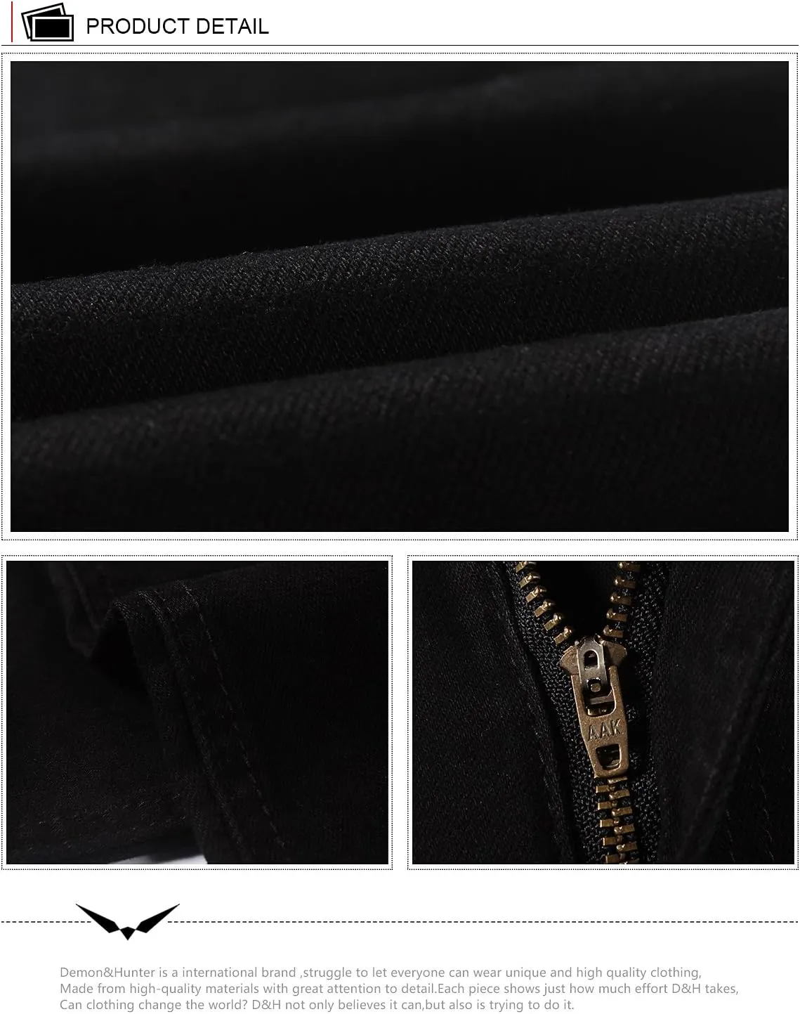 Demon&Hunter 808 Series Men's Skinny Slim Jeans