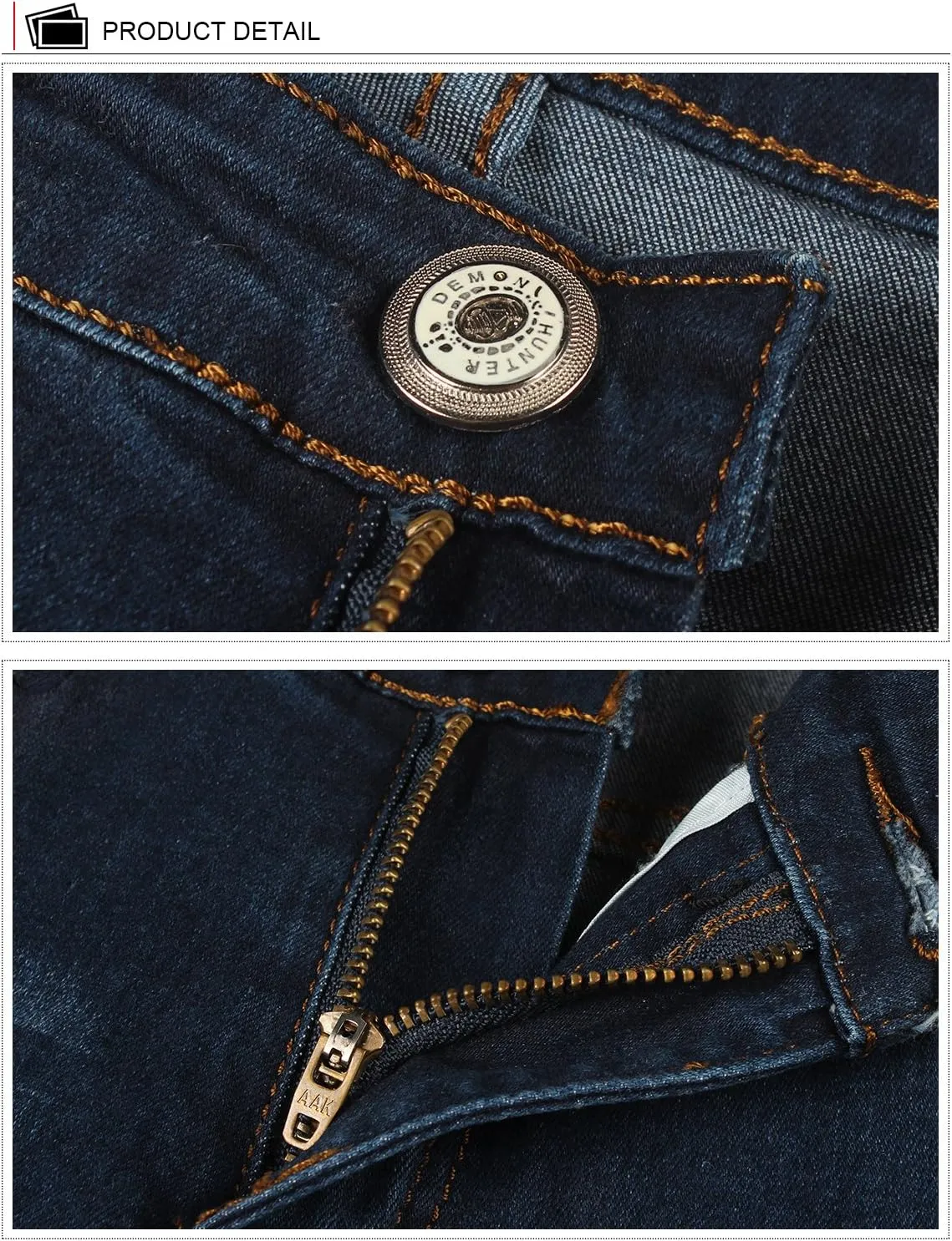 Demon&Hunter 808 Series Men's Skinny Slim Jeans
