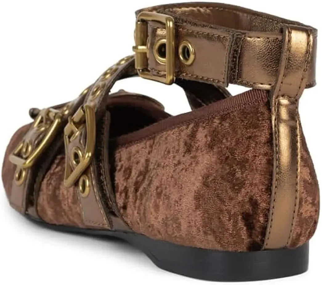 Divanne Ballet Flats for Women, Cross-Strap Ballerina Shoes Bowtie Mary Jane Flats Dress Ballet Shoes with Ankle Strap